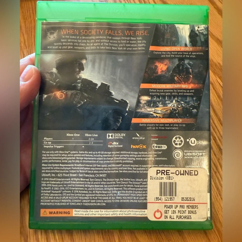 The Division for Xbox One